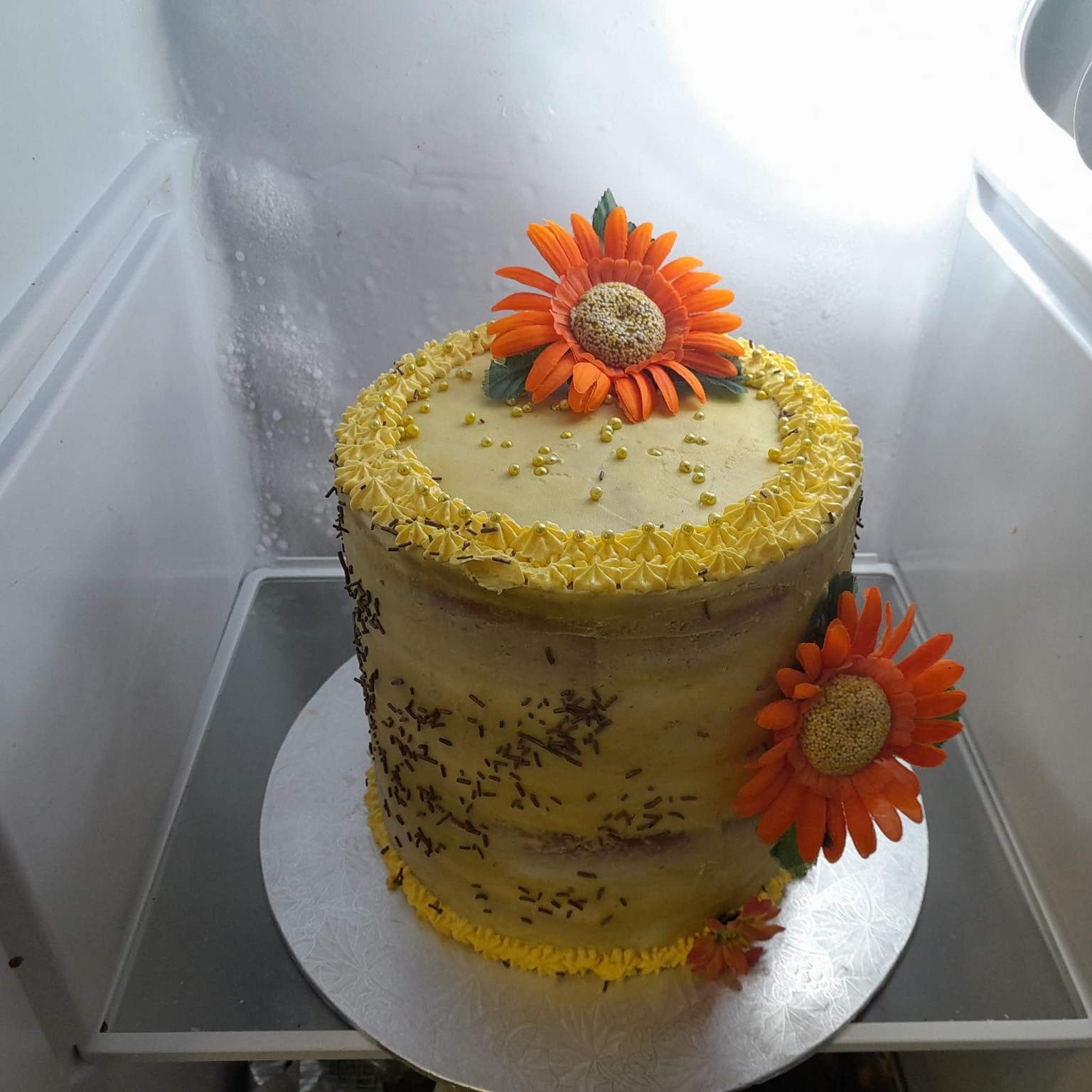 Floral celebration cake